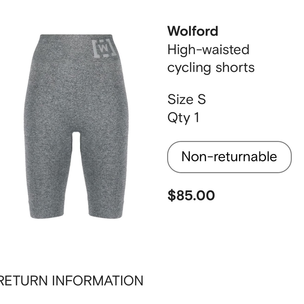 Wolford biker shorts